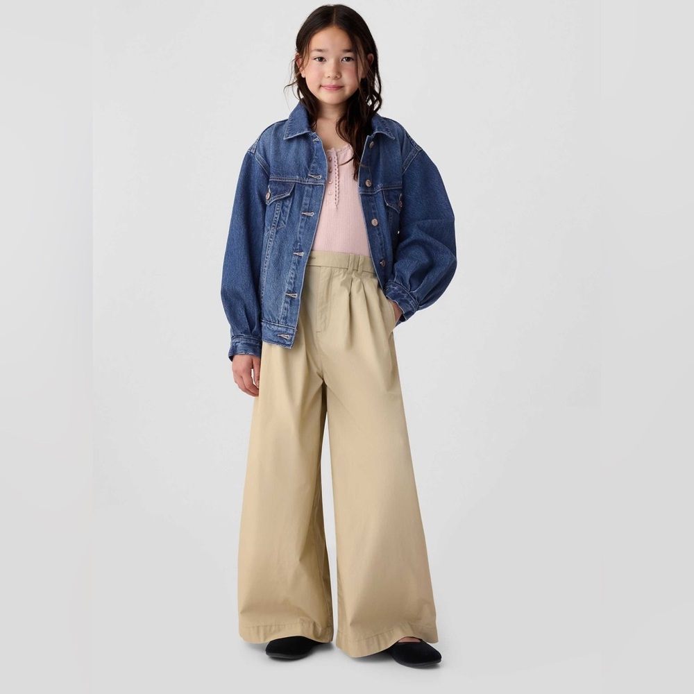 🌞 NEW DÔEN x Gap Kids High Rise Khaki Trousers size XS 4-5